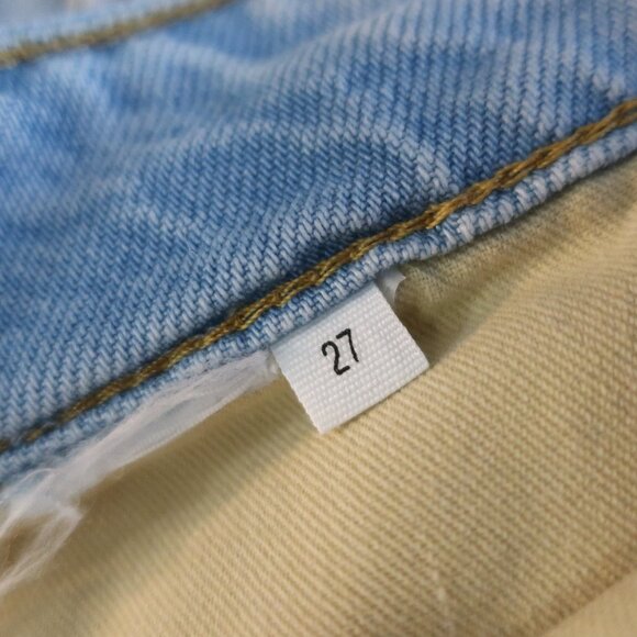 Women Rag & Bone Logan Low Rise Light Blue Wide-Leg Button-Fly Denim Jeans 27 - Picture 11 of 14